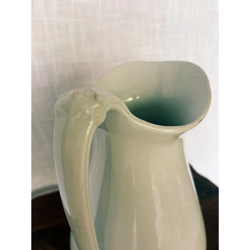 Antique WH Grindley Royal Ironstone White Pitcher 1891-1914
